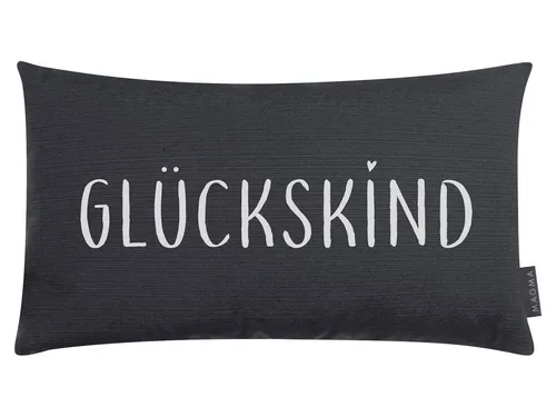 MAGMA Kissen Glückskind Fino, 30 x 50 cm Mint 67710 in türkis von Magma