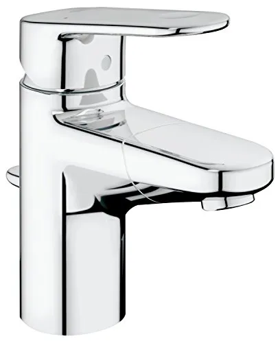 Grohe Europlus Waschtischarmatur 33155002 - Einhand-Waschtischbatterie mit herausziehbarem Auslauf, Chromoberfläche und variabler Mengenbegrenzung