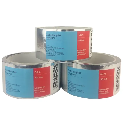 ALU-Fugendichtband 50 mm breit - 50 m/Rolle - zum Verkleben der Stöße - 1 Rolle