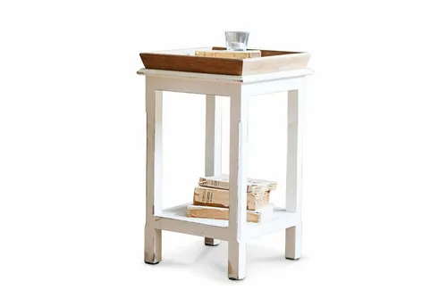 Mirabeau Beistelltisch Vieille weiß/braun von Mirabeau
