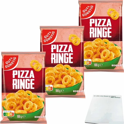 Gut&Günstig Pizzaringe 3er Pack 3x100g Packung usy Block