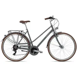 Produktbild Bergrausch Trekkingrad Marlies 21, 21 Gang Shimano Tourney 21 Schaltwerk, Kettenschaltung, Cityrad Damenrad 28 Zoll tiefer Einstieg schwarz/grau schwarz 55 cm