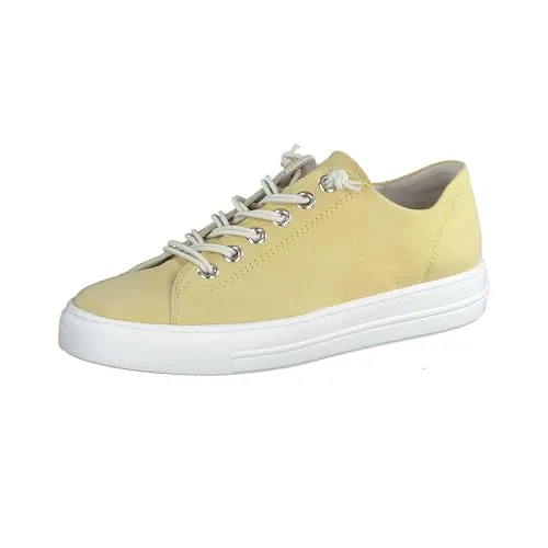 Paul Green Damen SUPER Soft Sneaker - Relax-Weite, Gelb (Sorbet) - Damen-Sneaker mit Wechselfußbett und besonders atmungsaktivem Innenmaterial, ideal für komfortable Freizeitaktivitäten.
