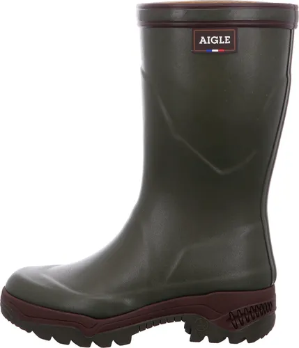Aigle Unisex Parcours 2 Bottillon Gummistiefel Grün (Kaki 7) 37 - Gummistiefel mit stoßdämpfendem Fersenbereich, ideal für Outdoor-Aktivitäten und nasse Bedingungen.