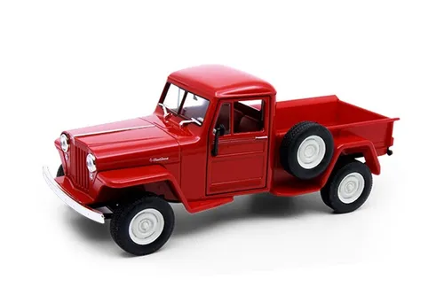 Welly 24116 Jeep Willys Pickup rot 1947 Maßstab 1:24 Modellauto
