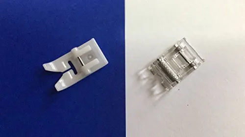 Teflonfuß + Rollenfuß Nähfuß für Brother Nähmaschinen Innovis 10, 10A, 20, 30, 50, 55, 1500D, F410, F420, F460 u.v.m.