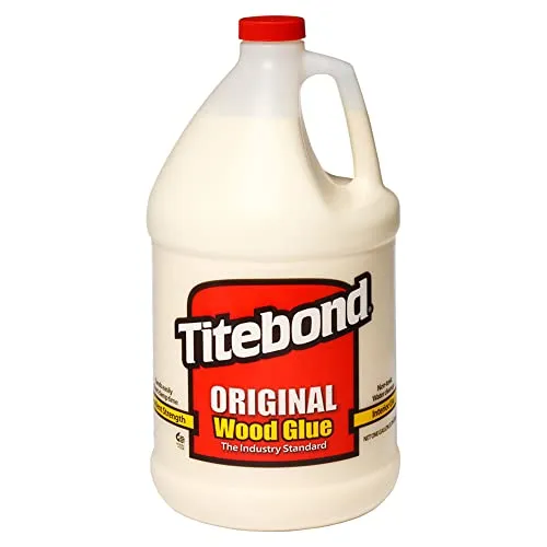 Titebond Holzleim - Original Wood Glue D2 3,78 l - Klebeprodukte, der Branchenstandard für Holzverarbeitung mit sofortiger starker Haftung und schneller Aushärtungszeit, ideal für Heimwerker und Profis.