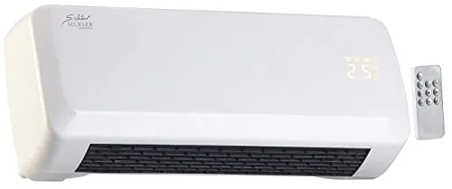 Sichler Kompakter Wandheizlüfter mit digitalem Thermostat, Timer, 2.000 W - Heizkörper mit digitalem Thermostat und Timer, sorgt für schnelle Wärme und ist ideal für kleine Räume. Kompakt und effizient in der Nutzung.