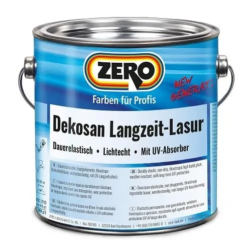 ZERO Dekosan Langzeit-Lasur 750ml nussbaum