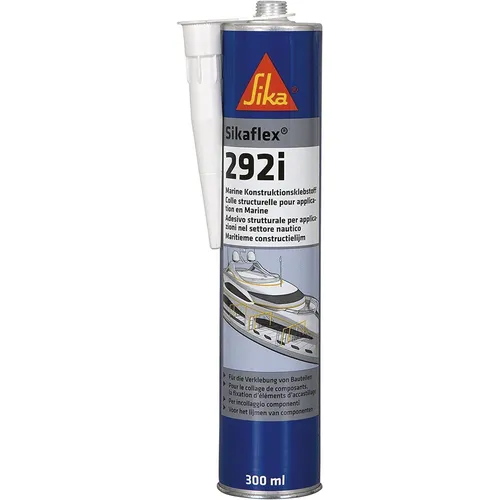 SIKA Sikaflex-292i Marine Klebstoff 300ml - Weiß - Boot-Zubehör, standfester 1K Polyurethanklebstoff mit hervorragenden Hafteigenschaften, ideal für starke, dynamische Verklebungen im Schiff- und Bootsbau.