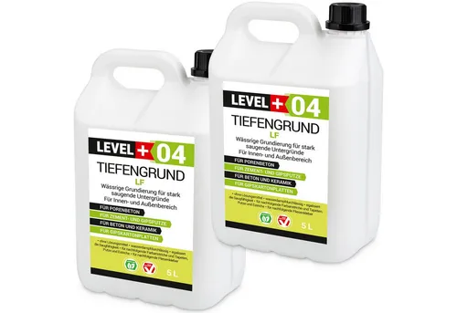 Level+ Tiefengrund LEVEL+ Universal Grundierung Acryl Tiefgrund L+04 - 10L