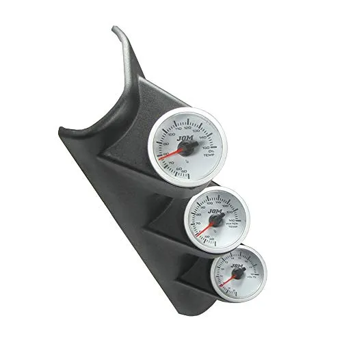 JOM Car Parts & Car Hifi GmbH 21132 Instrumenten Träger, A-Säule, dreifach, runde Auflageform, schwarz