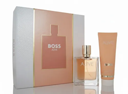 Hugo Boss Alive Giftset - Parfüm und Düfte - Das Hugo Boss Alive Geschenkset enthält ein 50 ml Eau de Parfum und eine 75 ml Hand- und Körperlotion, inspiriert von Lebensfreude und Empowerment für moderne Frauen.