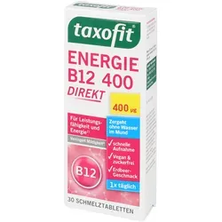 Taxofit Energie B12 400 direkt Schmelztabletten 30 St