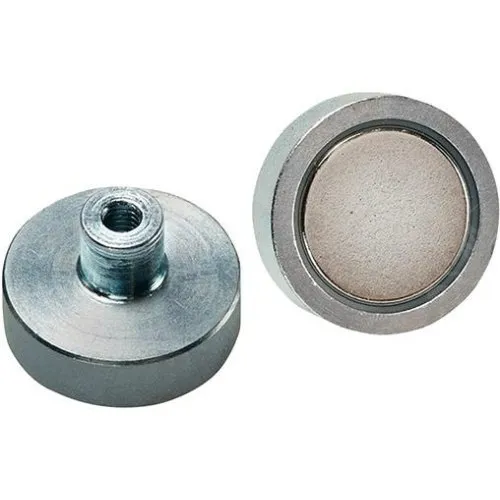 FORMAT NdFeB-Flachgreifer-Magnet mit Gewindebuchse 20 x 6,0 / 13,0mm