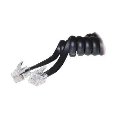 4m Hörerspiralkabel RJ10 für Telefone Fanvil Gigaset Grandstream Yealink