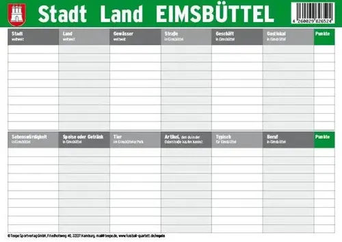 Hamburg: Stadt Land Eimsbüttel | Spiel | Deutsch (2025) | SLEIMS