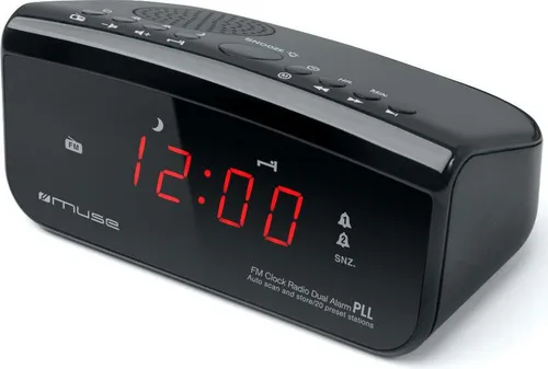 NEW-ONE Muse - FM/MW Radiouhr - Stylische Radiouhr mit FM/MW Empfang, ideal für den perfekten Start in den Tag.