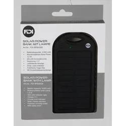 12x Solar Powerbank 4000mAh Schwarz - Handy und Tablet Ladegerät - Praktische 12er-Pack Solar Powerbanks mit 4000mAh. Ideal zum Aufladen von Geräten unterwegs, umweltfreundlich und platzsparend.