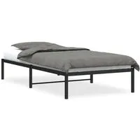 Bettgestell Metall Schwarz 100x200 cm
