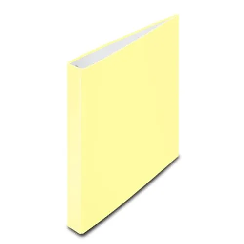 Hama Ordner A4 (39mm Rückenbreite, Ringbuch, Ringordner A4 4 Ringe, Organizer, Aktenordner, Schnellhefter mit Ring, Ringbuchordner für Portfolio, Schule, Büro, Dokumente, Fotos etc.) Pappe gelb