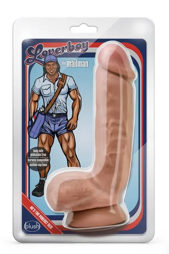 Blush Loverboy The Mailman Mocha - 21,5 cm Dildo Realistisch PVC Phthalatfrei