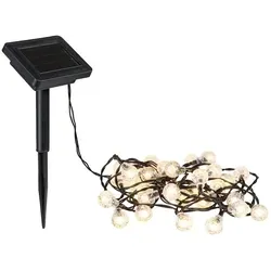 Paulmann Solar Lichterkette Soala IP44 3000K 1lm/m Schwarz 94874 - Lampen für den Außenbereich mit warmweißem Licht und integriertem Dämmerungssensor. Die spritzwassergeschützte Lichterkette ist solarbetrieben und schafft eine gemütliche Atmosphäre.