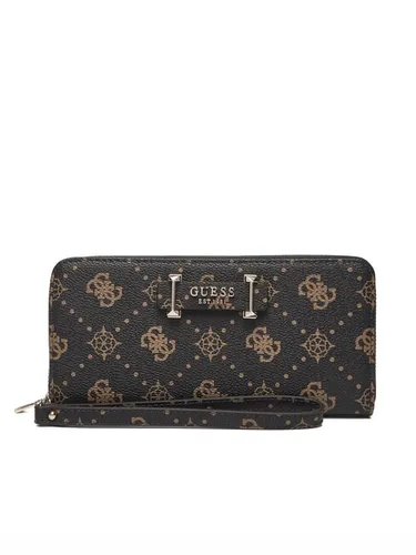 Guess SLG Large Zip Around Wallet in braun von GUESS