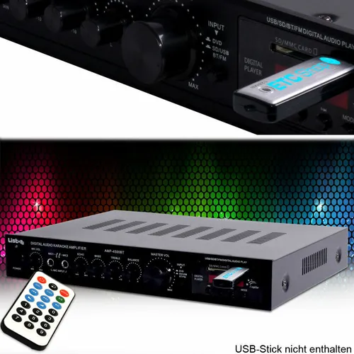 Hifi Receiver mit Bluetooth, USB und SD – Vielseitiger Verstärker für jede Party
