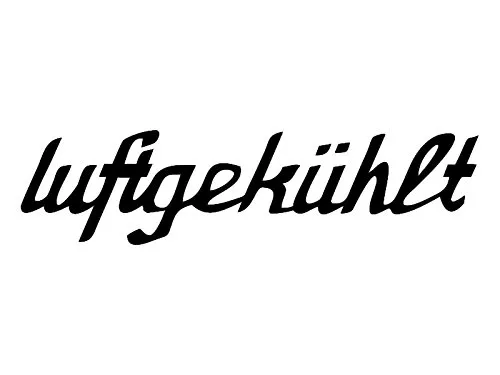 NetSpares Plott Aufkleber Luftgekühlt Sticker Autoaufkleber Shocker Tuning Fun Gag