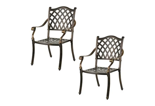 Gartenstuhl Metallsessel Veranda Stuhl von Relaxdays