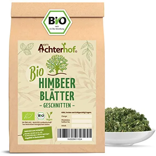 Himbeerblättertee BIO | 100g | 100% Bio Himbeerblätter Tee getrocknet ohne Zusätze | Schwangerschaft - Geburtsvorbereitung | vom Achterhof
