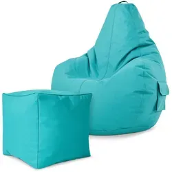Green Bean Sitzsack Türkis – Komfortabler Gaming Hocker in grün von Green Bean