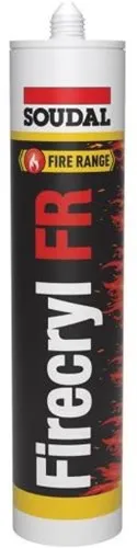 Produktbild Soudal Firecryl FR | Brandwerende Acrylaatkit | 310 ml | Graue Dichtmasse