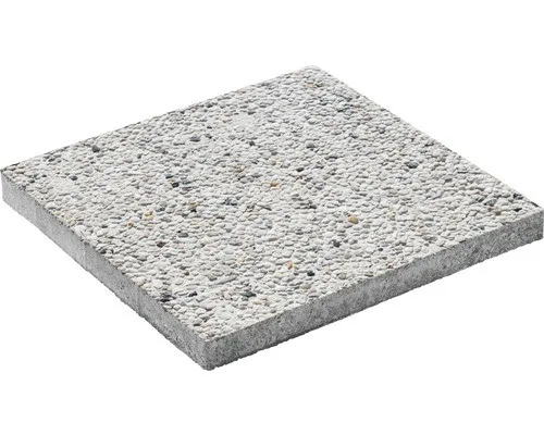 Beton Waschbetonplatte weiss Quarzkies 5,6/8 mm 50 cm x 50 cm x 4 cm