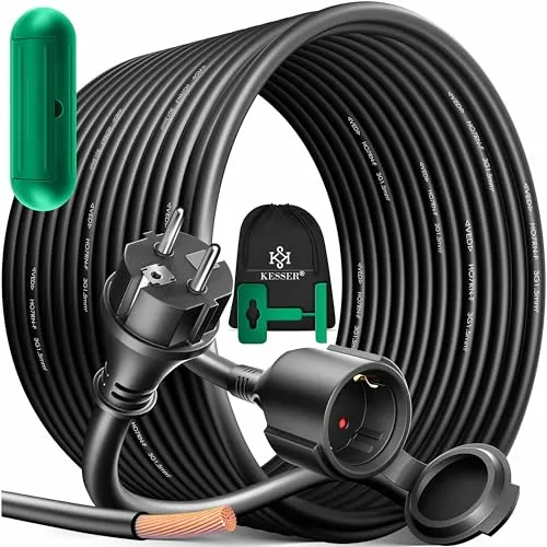 KESSER Verlängerungskabel 50m in schwarz von Kesser