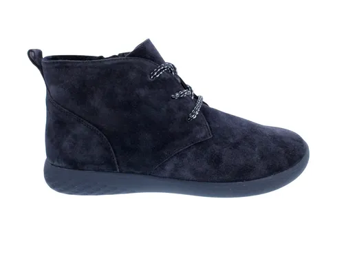 Waldläufer H-Cloé Stiefelette 947801-195-194 - Velourleder in Nachtblau - Bequeme Stiefelette aus Velourleder für entspanntes Gehen. Mit herausnehmbarer Fußbettung und leichtem Design ideal für den Alltag. Seitlicher Reißverschluss für einfaches An- und Ausziehen.