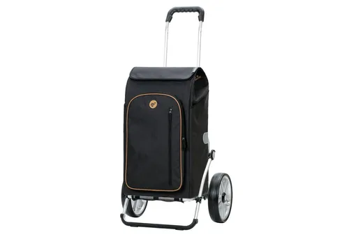 Andersen Einkaufstrolley Royal Shopper Folke schwarz, Thermofach 15 Liter, klappbar, belastbar bis 50kg, wasserabweisend