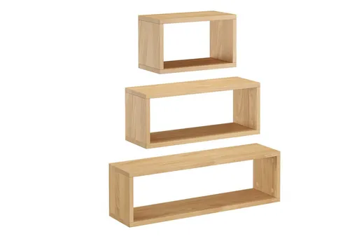 ERST-HOLZ Wandregal Holzablage schwebender Nachttisch Wandregal Buche Größe wählbar