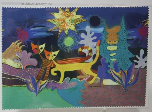 Microfaser / Brillenputztuch * Rosina Wachtmeister * Wonderland * Katze