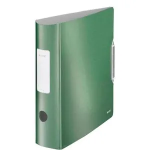 Leitz Ordner 1108-00-53 Active Style PP, A4, 8,2cm, Kunststoffordner, mit Innentaschen, seladon grün