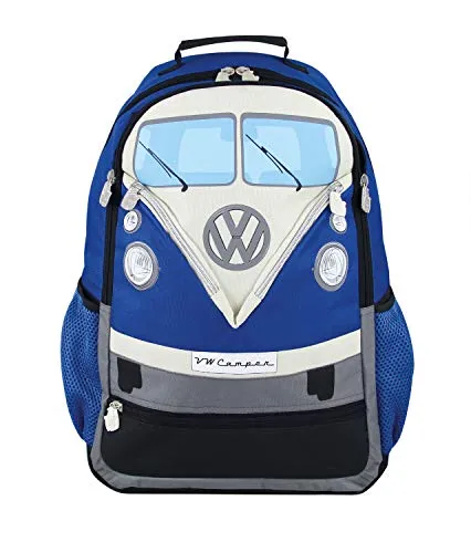 BBRISA VW Collection - T1 Bulli Bus Rucksack - VW Collection: Stylischer Rucksack im T1 Bulli Bus Design mit 30l Volumen, ideal für Schule oder Ausflüge. Inkl. gepolstertem Laptopfach und wetterbeständigem Material.
