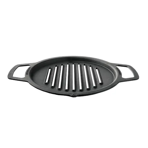 Solo Stove Gusseisen-Grillrost für Feuerschale Ranger | Grillplatte für Feuerstelle Ranger, Umbau von Feuerstelle zu Grill, Zubehör für Outdoor Feuerschale, Kochoberfläche: Ø 36 cm, 5,9 kg