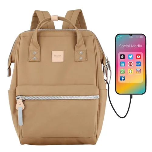 Himawari City-Rucksack für Frauen mit USB-Anschluss