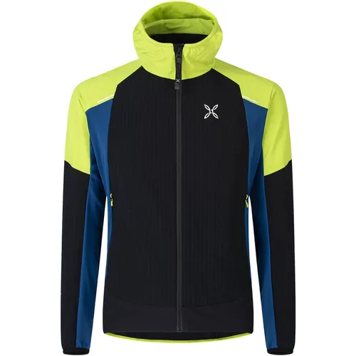 Montura Wind Revolution Hoody Jacket - Herren Softshelljacke für Outdoor - Hochwertige Softshelljacke aus Stretch-Polyester, wasserabweisend und winddicht, ideal für Wandern und Klettern mit optimaler Bewegungsfreiheit und Komfort.