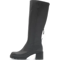 Gabor 71.879.27 Damen Stiefel aus Leder und Synthetik schwarz - Elegante Damenstiefel in Schwarz, gefertigt aus hochwertigem Leder und Synthetik. Der praktische Reißverschluss sorgt für einfaches An- und Ausziehen. Ideal für stilvolle Auftritte und täglichen Komfort.