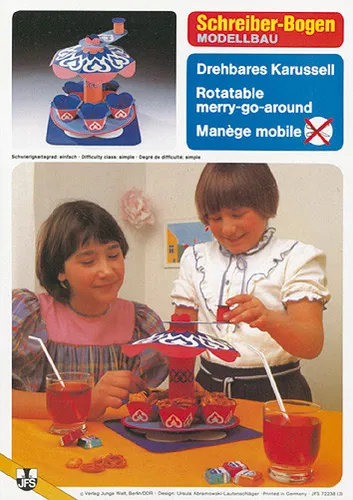 Kartonmodell Drehbares Karussell  Schreiber Bogen