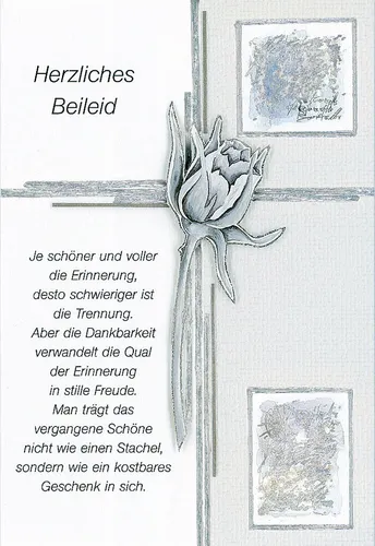 Trauer – Beileid