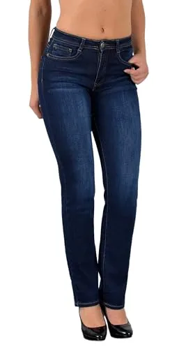 ESRA Damen Jeanshose Straight-Fit G200 - Hoher Tragekomfort - Entdecken Sie die ESRA Damen Jeanshose Straight-Fit G200 mit hohem Stretch-Anteil für optimalen Komfort. Diese High Waist Jeans bietet eine perfekte Passform und ist in aktuellen Farben erhältlich. Ideal für jeden Tag!