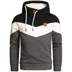 Amaci&Sons Kapuzenpullover BOISE Kapuzenpullover grau|schwarz S